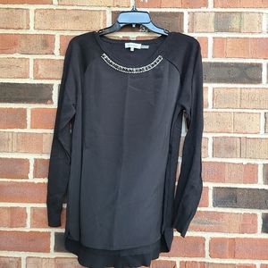 Calvin Klein Black Beaded Top